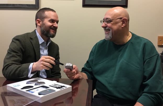 Dr. Henkle and Frank Ciaravolo