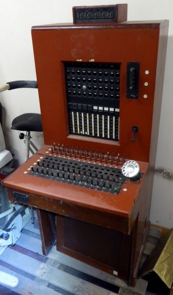 Period manual telephone switchboard | ELECTROPROPS antique electrical fuse boxes 