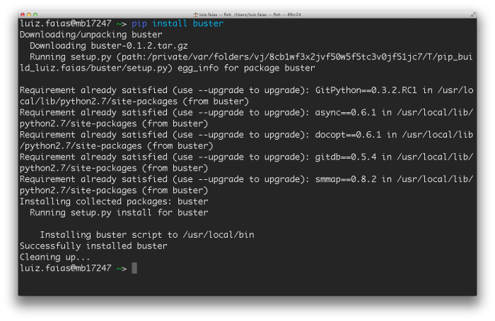 pip install buster