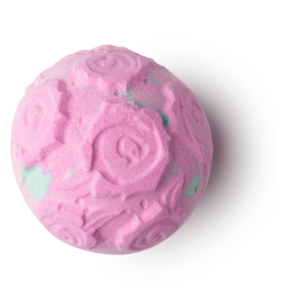 pink rose bath bomb