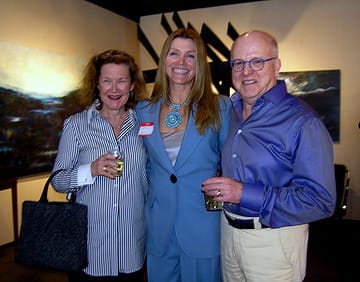 1. Elaine Kelly, hostess Kathy Broock, Clay Kelly