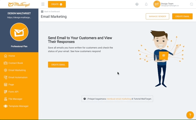 Christmas email template dari MailTarget