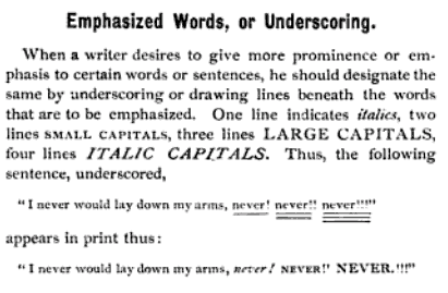 A proper use of emphasis