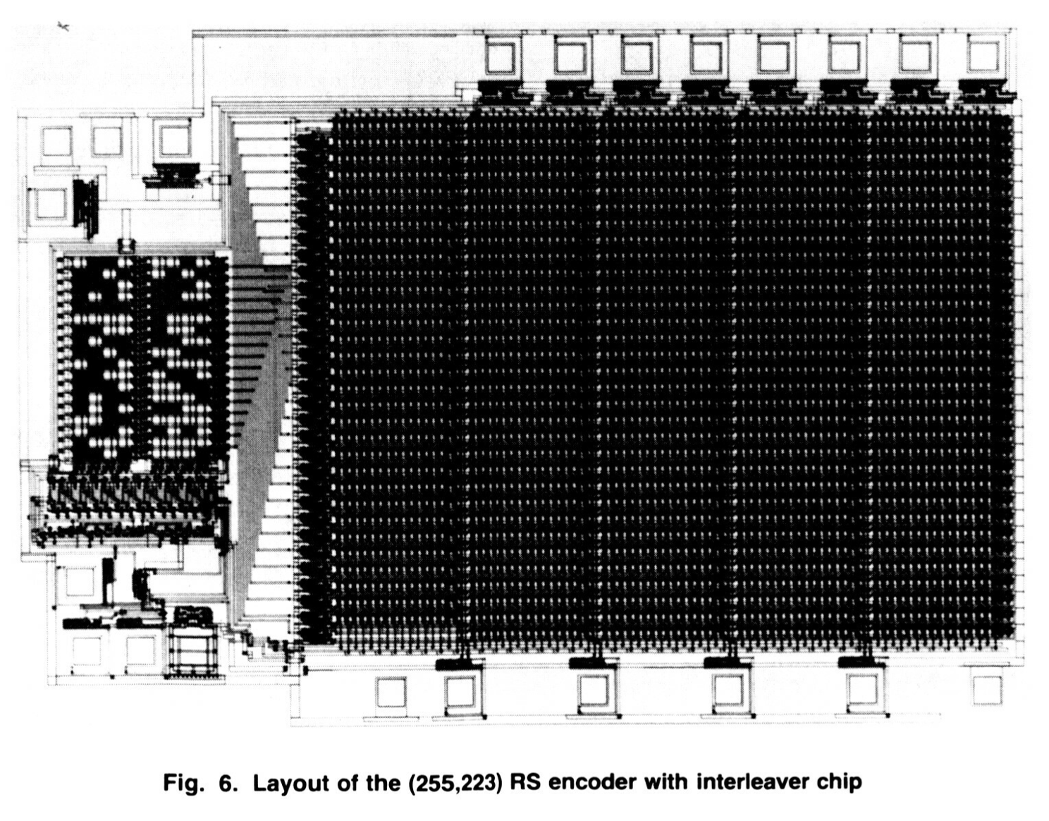 Later implementation of Reed-Solomon on a single chip, 1987