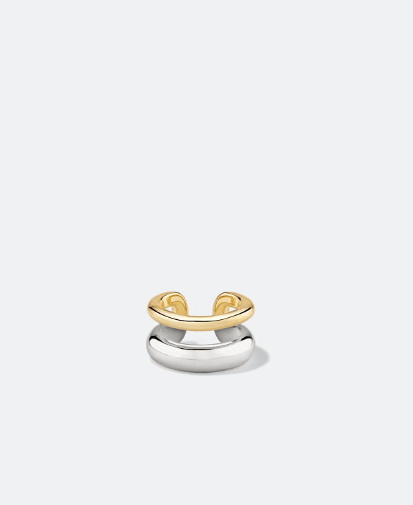 LV LOGO GOLD STUD EARRINGS – Meejuri