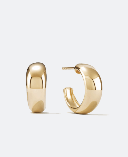 Hand Hoop Earring in Gold – Lady Grey