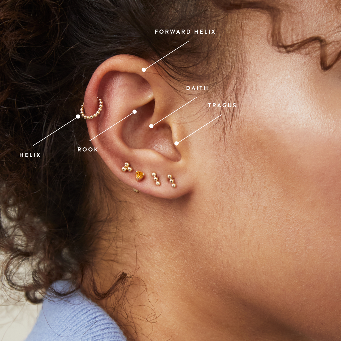 upper ear piercing