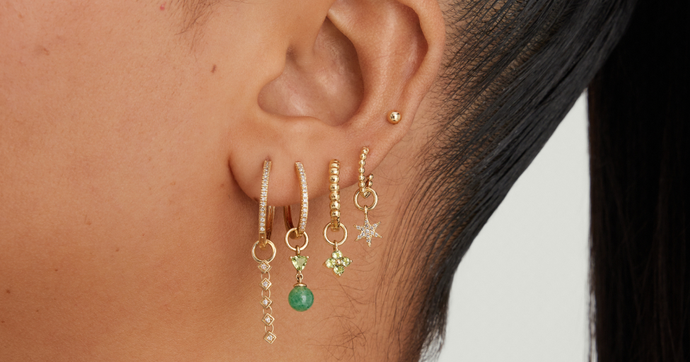 Designer Charm Hoop Earrings – Good Girls Studio