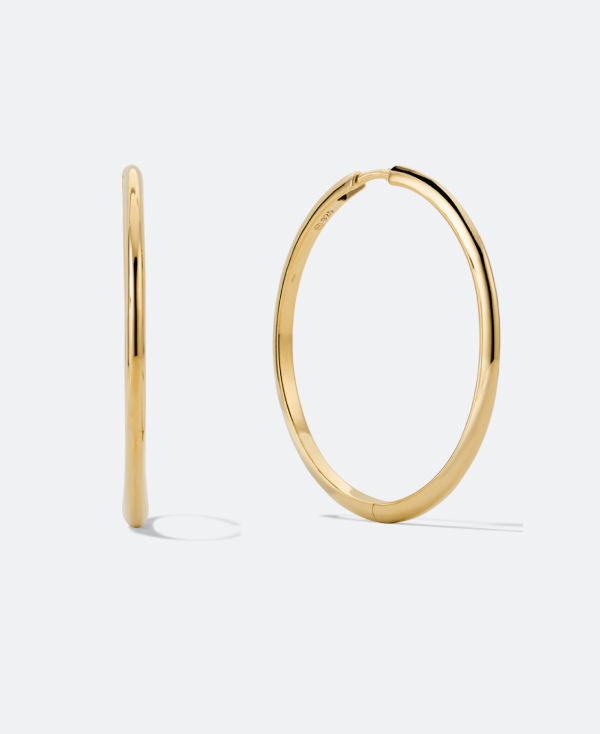 Hand Hoop Earring in Gold – Lady Grey