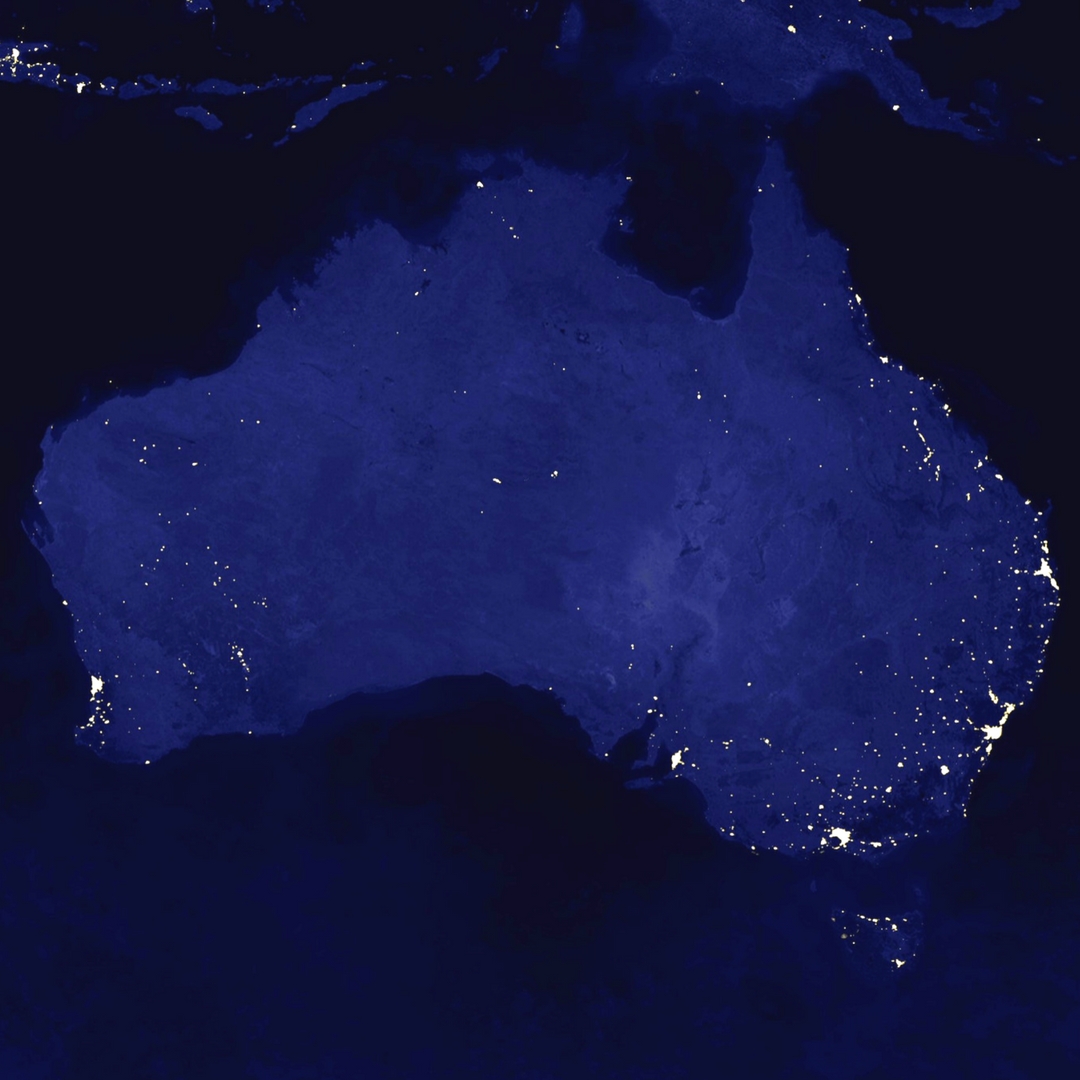 Australien bei Nacht ©NASA