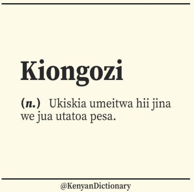 kenyan dictionary kiongozi