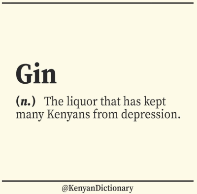 kenyan dictionary gin