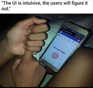 the ui is intuitive the users will figure it out