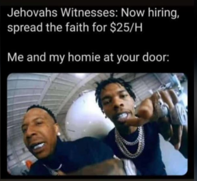 Jehovah Witness now hiring