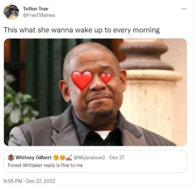 Forest Whitaker every morning