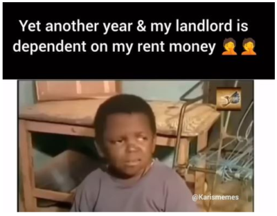 Yet another year and the landlord is dependent on my  money