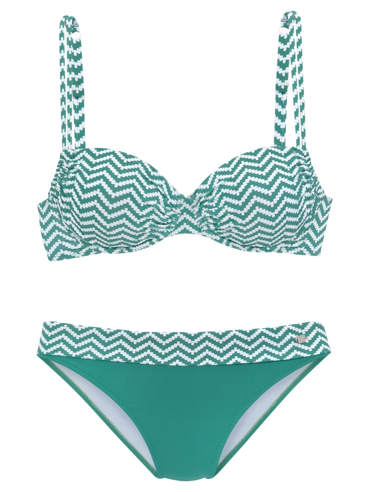 JETTE Bügel Bikini in grün weiß günstig kaufen limango