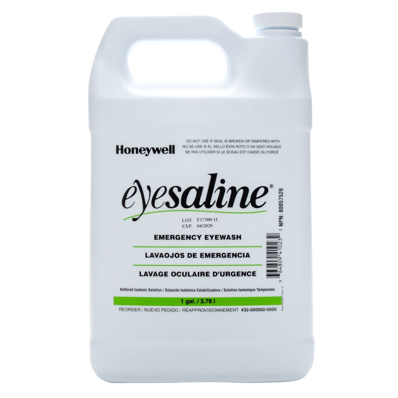 Eyesaline Eye Wash Gallon MFASCO Health & Safety