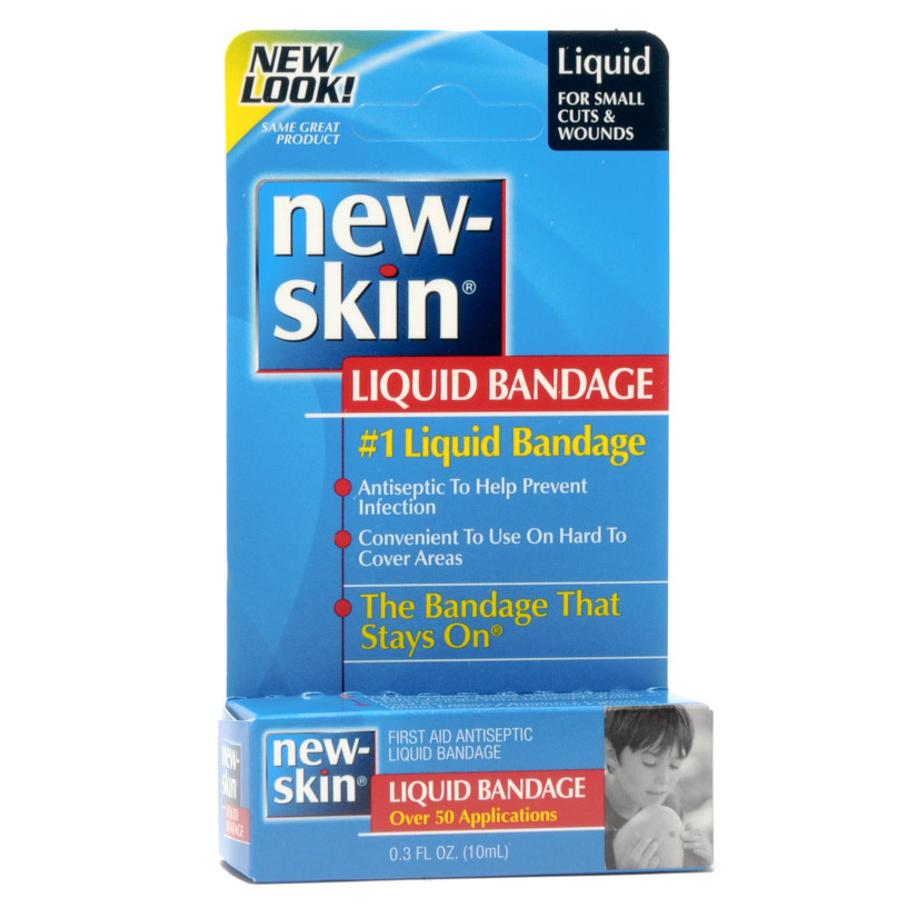 does new skin liquid bandage help healing