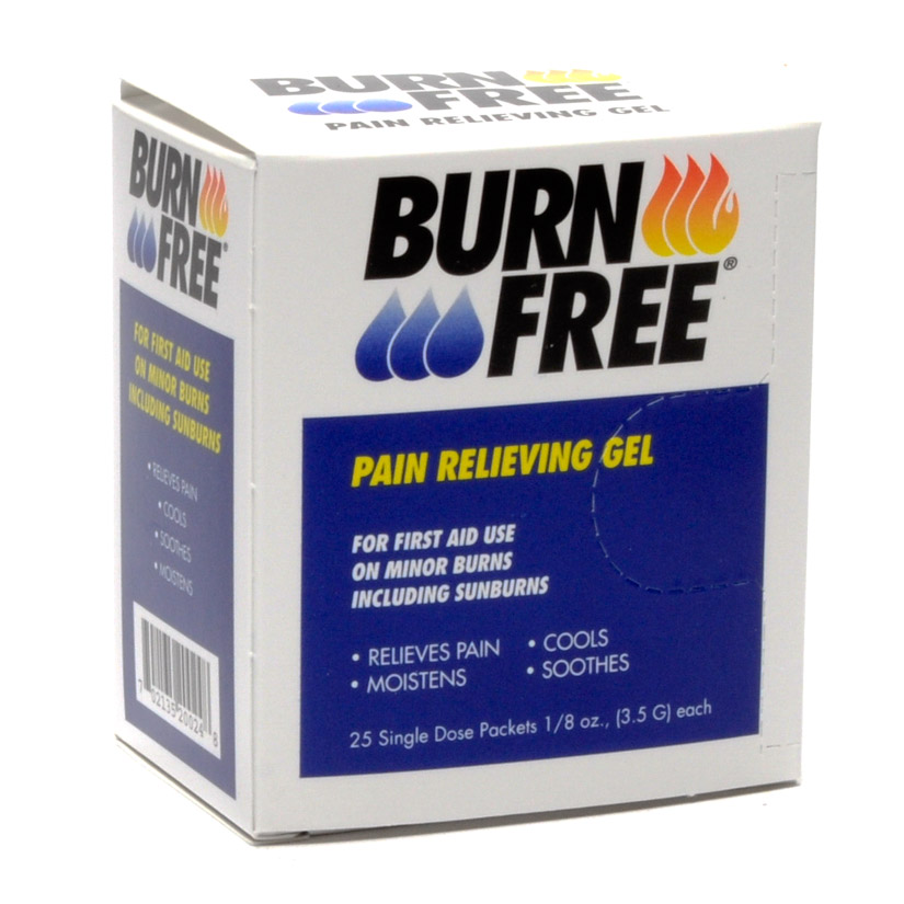 Burnfree Burn Gel Packets 1/8 Oz 25/box MFASCO Health & Safety