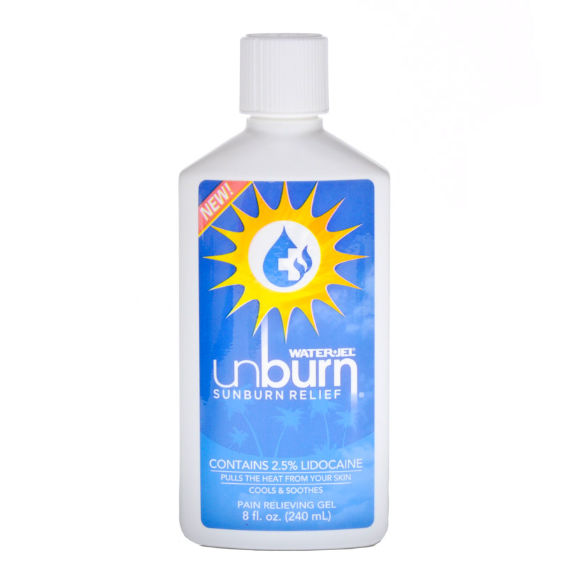 WaterJel Unburn Sunburn Relief Gel 8 Oz MFASCO Health & Safety