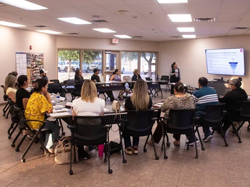 Yuma County business and government leaders meeting at the table
