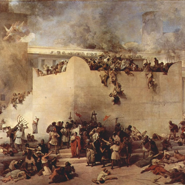 Francesco hayez the destruction of the temple of jerusalem 1867