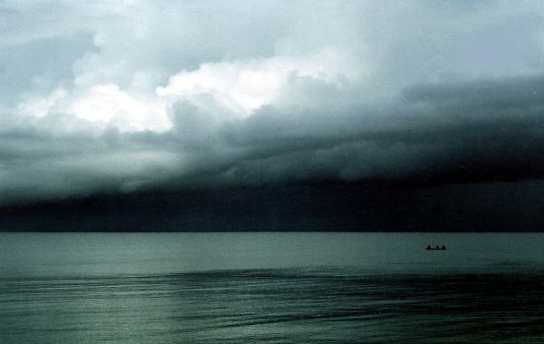 Dark storm clouds