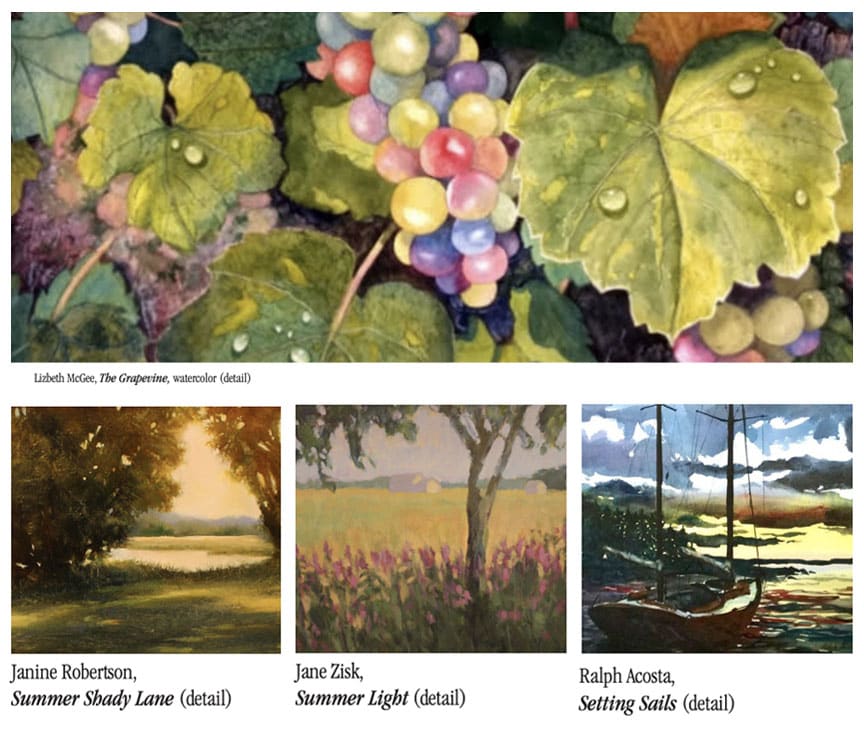 Selected works by members of the Lyme Art Association.