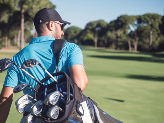 Golfer and Hot weather