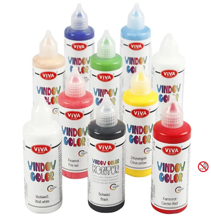 Vindusmaling X Ml Ass Farger