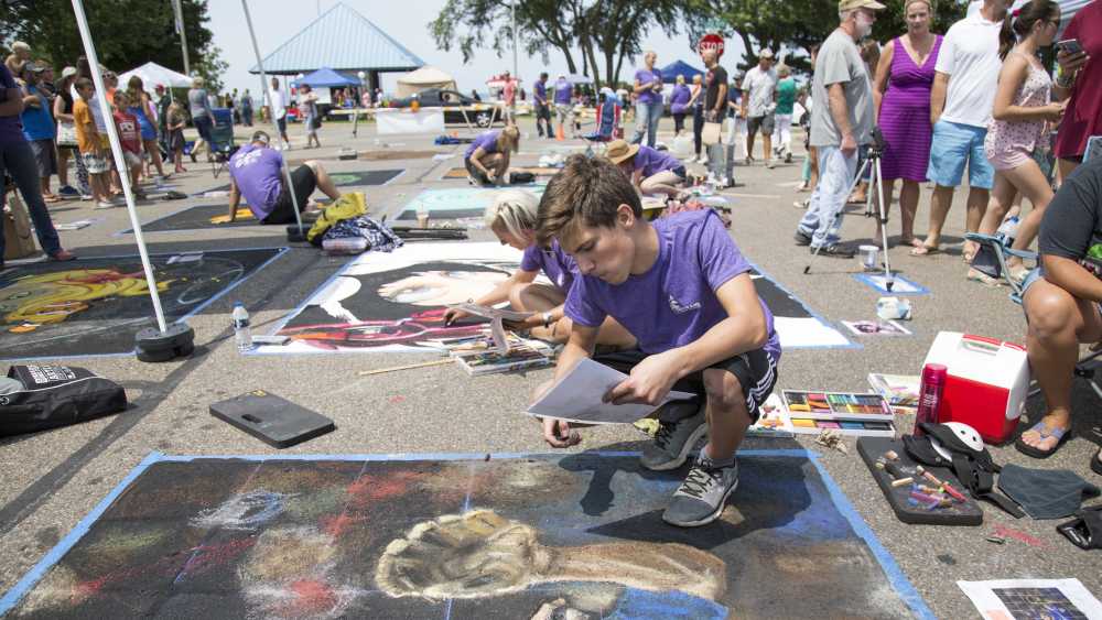 Chalk the Block Artist Working.jpg Chalk the Block Artist Working.jpg