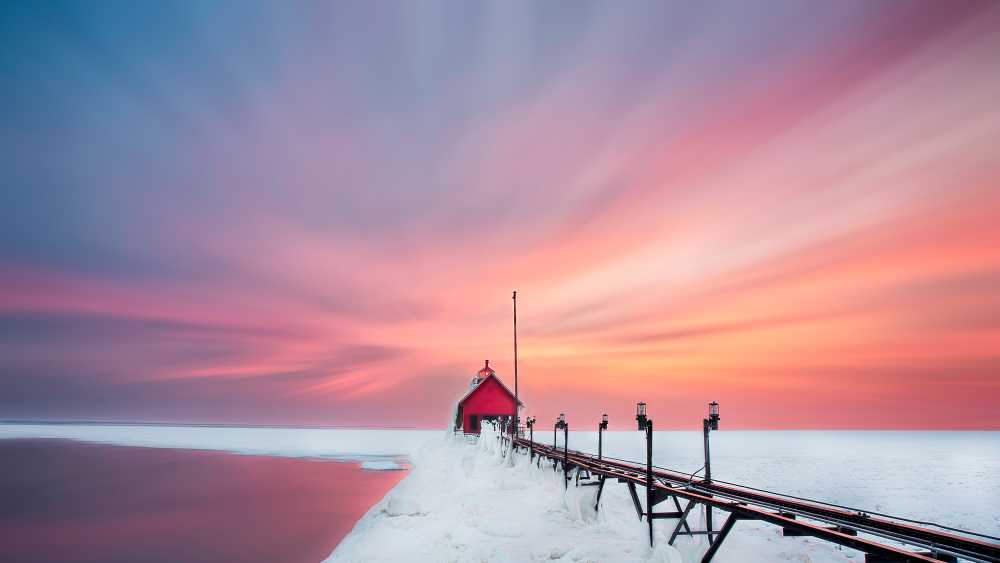 Grand Haven Winter Sunset - Photo Credit: Masphotomi.com Grand Haven Winter Sunset - Photo Credit: Masphotomi.com