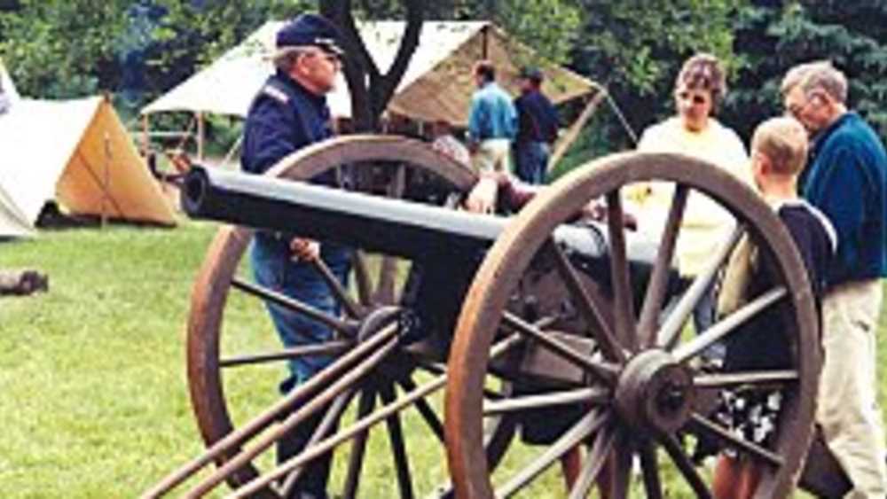 Cannon at the Iron Ore And The Civil War Encampment, Michigan Iron Industry Museum Cannon at the Iron Ore And The Civil War Encampment, Michigan Iron Industry Museum