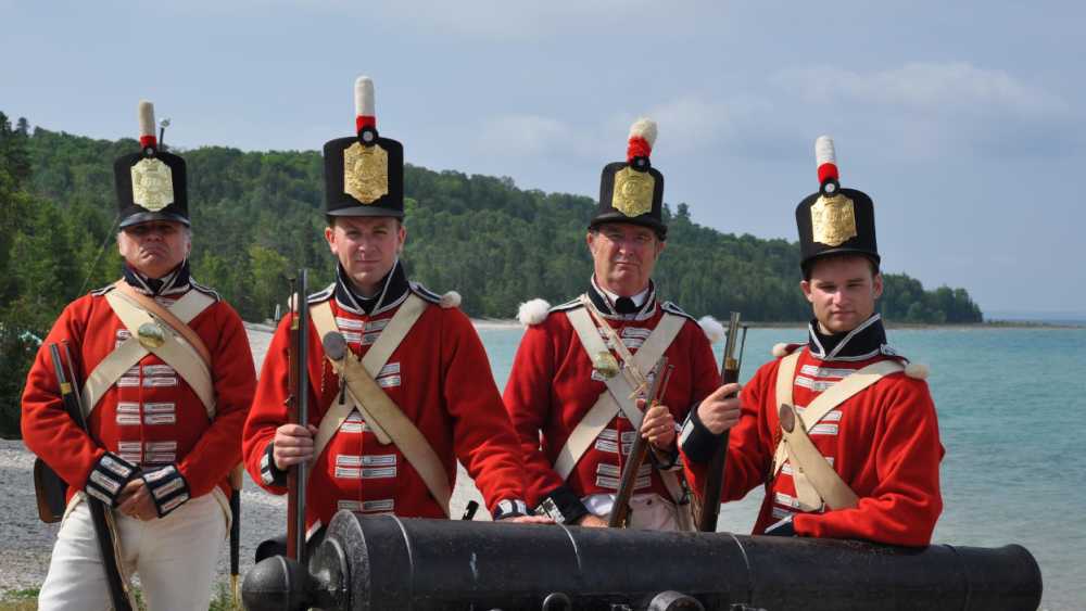 Soldiers at Mackinac Island State Park Soldiers at Mackinac Island State Park