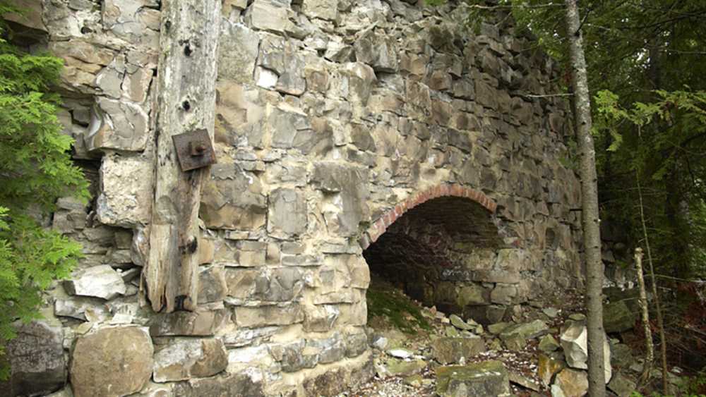 An old kiln made of limestone An old kiln made of limestone