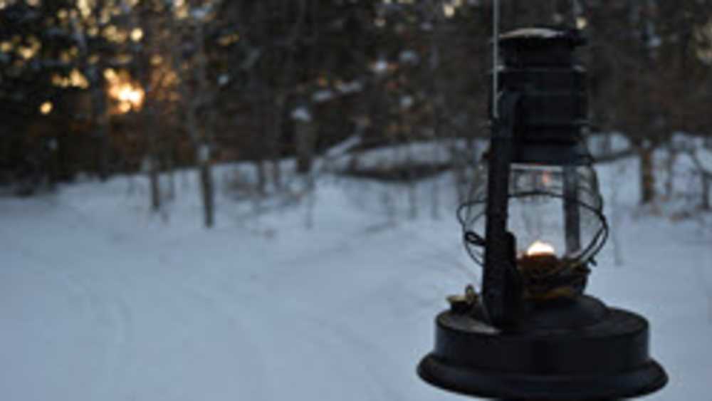 Winter lantern at Tahquamenon Falls State Park Winter lantern at Tahquamenon Falls State Park