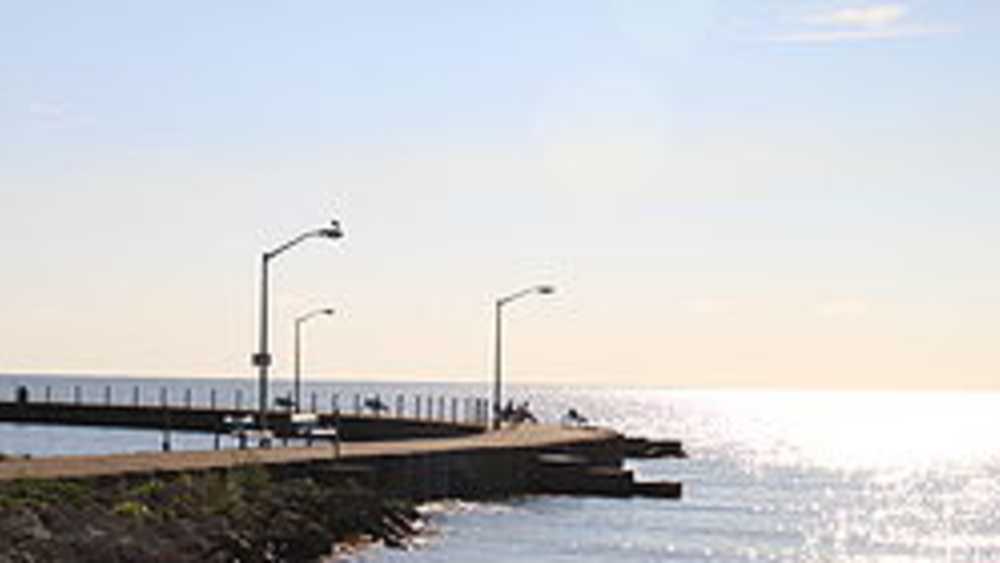City Of Luna Pier Public Beach And Pier Michigan