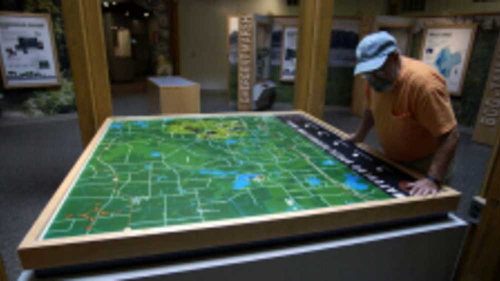 Map table of Waterloo Recreation Area Map table of Waterloo Recreation Area