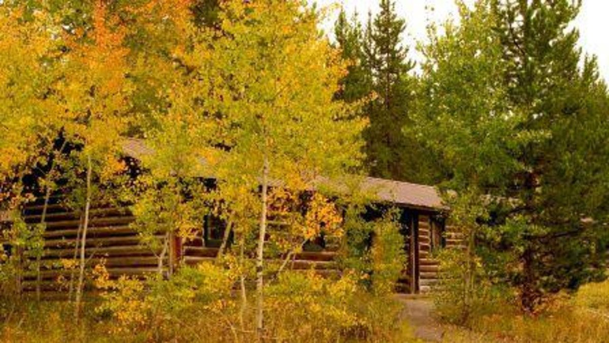 Colter Bay Village Log Cabins Moran Travel Wyoming. That's WY