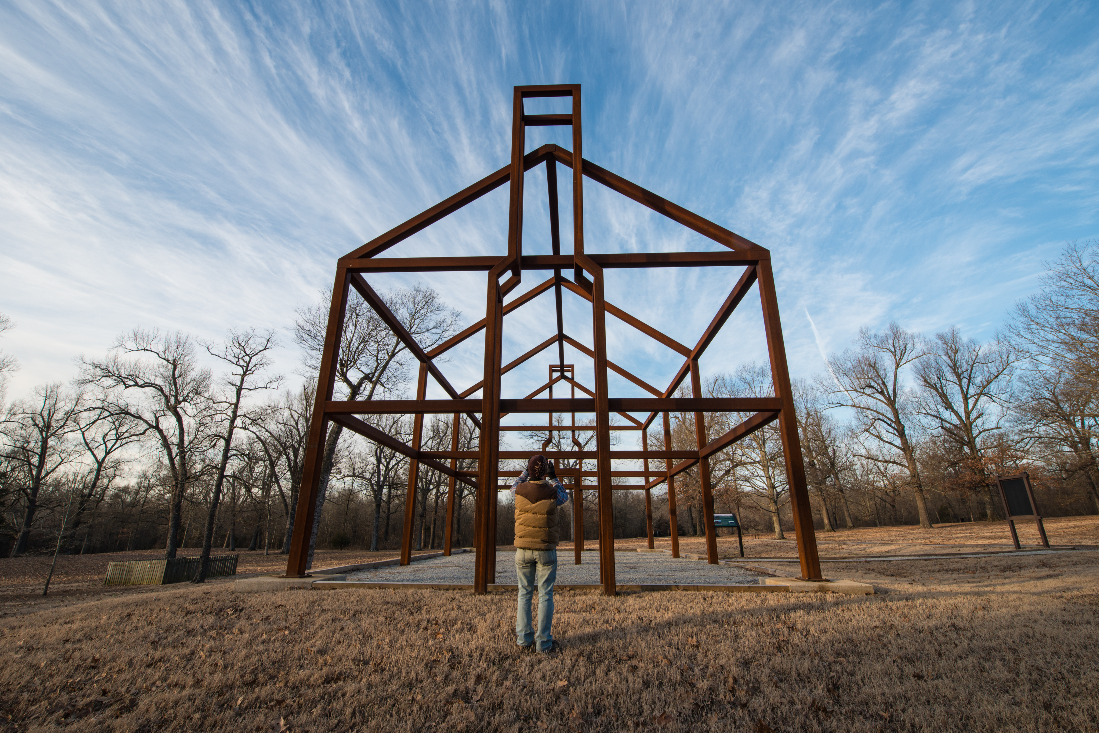Ghost structures show the history of historic Davidsonville