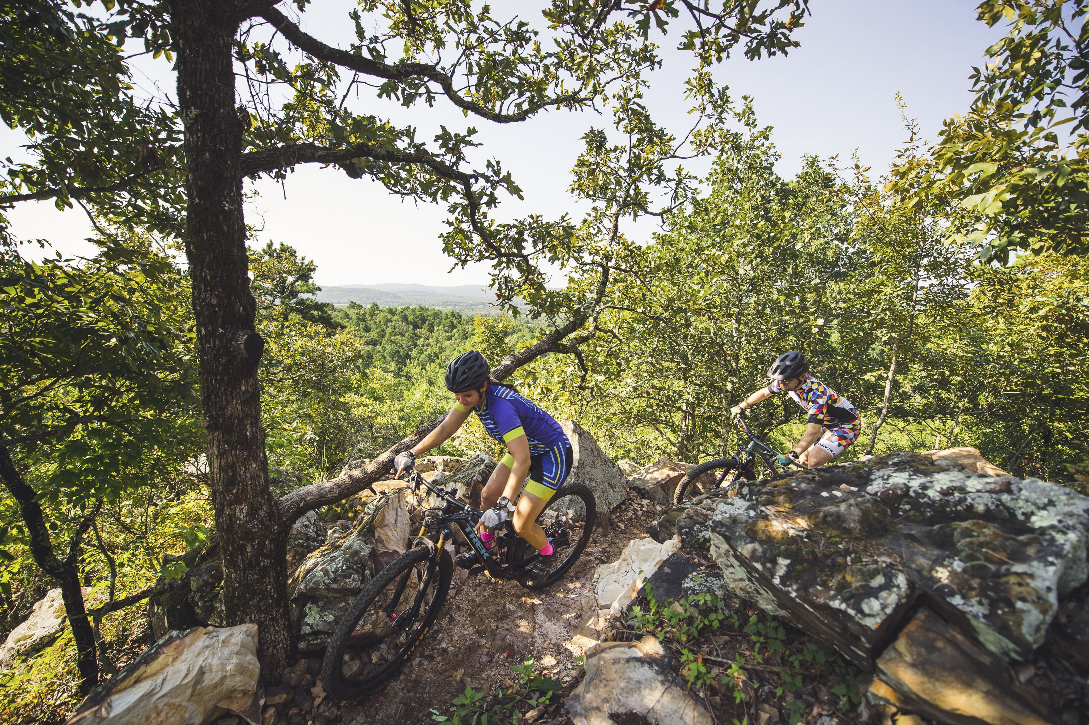 Mountain biking the Monument Trails at Pinnacle Mountain State Park