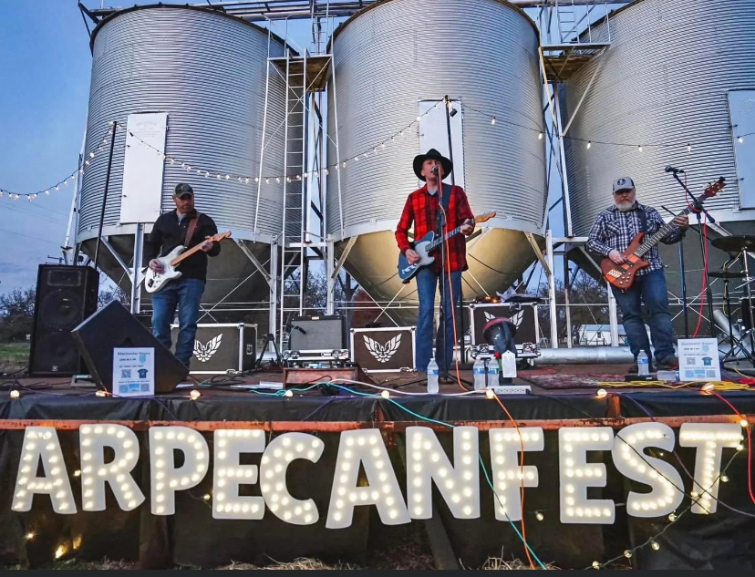 Band on Stage at the Arkansas Pecan Festival