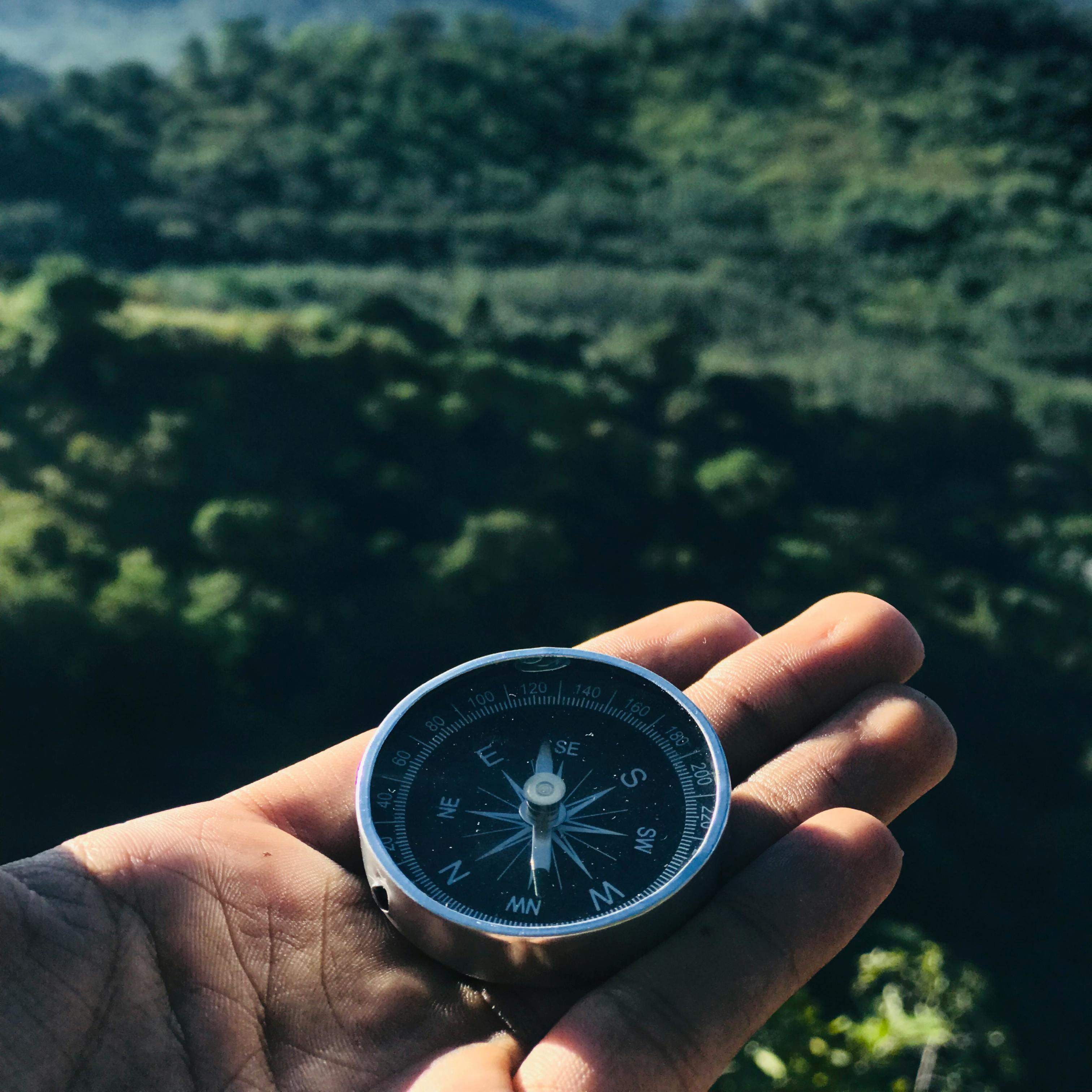 Photo of a compass