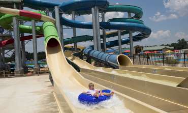 Water slide at Holiday Springs