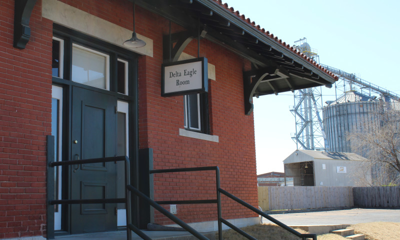 Located in the back of our Depot museum, the Delta Eagle Room may be rented for special events. There is a private entrance and separate restrooms. 