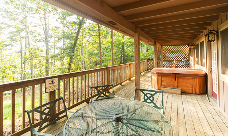 All Harbor's cottages feature cozy hot tubs for the ultimate relaxation!
