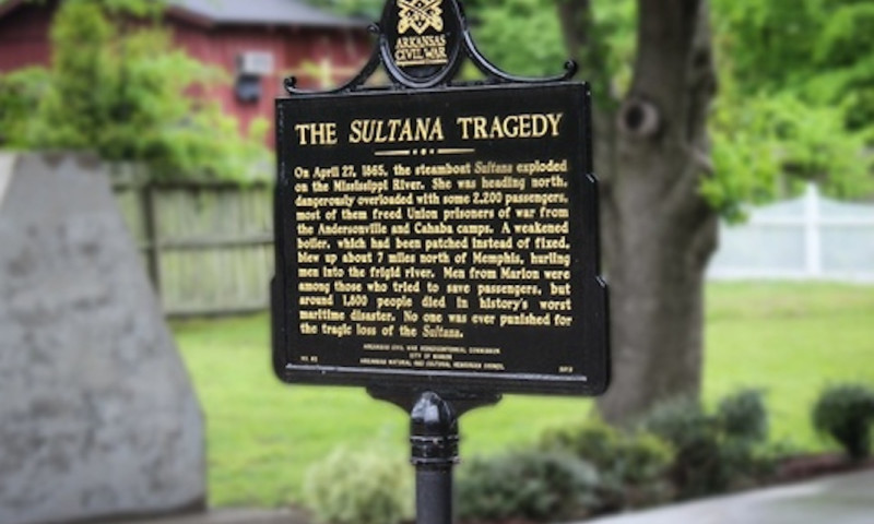 The Sultana Tragedy. On April 27, 1865, the vessel exploded on the Mississippi River while overfilled with Union POWs. More than 1,800 of the 2,500 passengers & crew onboard perished that night. No one was ever punished for the incident.