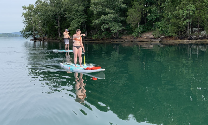 Standup paddling glass