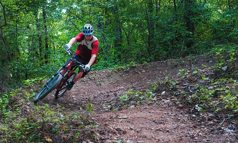 Mountain biking the Slaughter Pen Trail